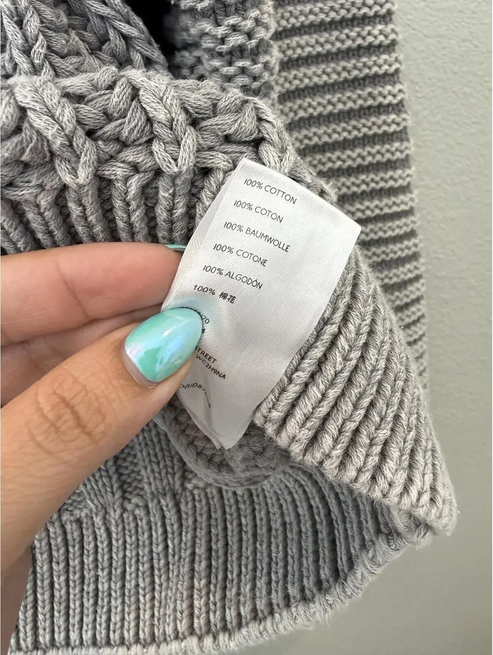 Free People Sweatheart Mock Neck Sweater In Gray - Women's Medium NWOT